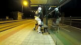 Quick risky sex on public bus stop, squirting orgasm and cum in my mouth & more.. Dada Deville snapshot 7