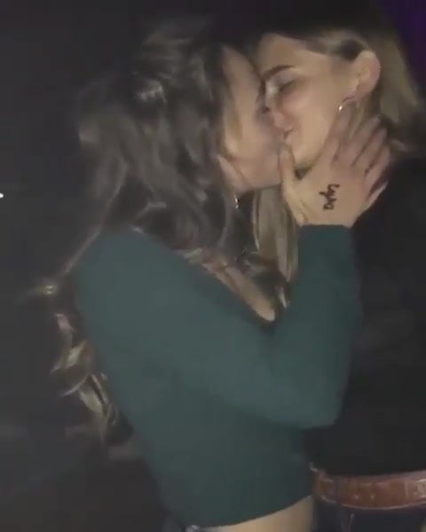Free watch & Download Hot lesbian kissing in club