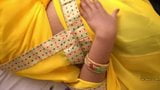 Solo Play with Boobs And Pussy wearing Sari snapshot 13