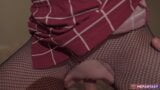 Close-up blowjob and pussy fuck in torn pantyhose snapshot 10