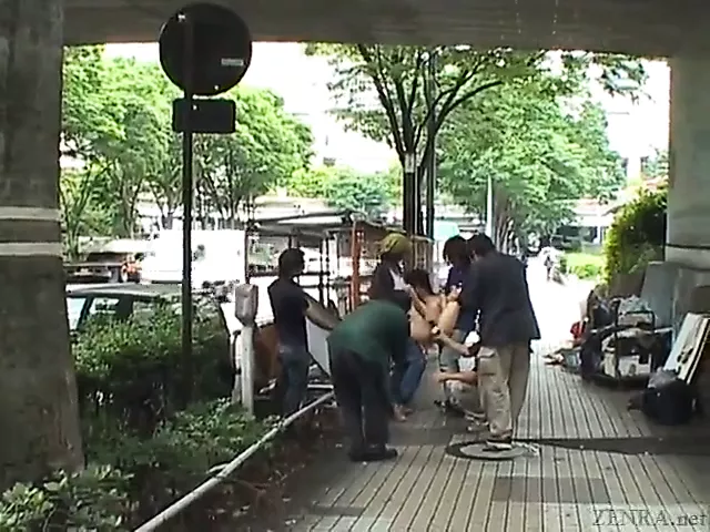 Subtitled Japanese Av Star Stripped Naked in Public - xHamster