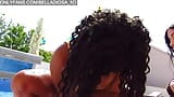 SEXE TORRIDE EN PLEIN AIR, TRIO INTERRACIAL - KIKI MINAJ ET BELLA DIOSA snapshot 7