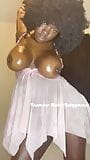 Big tits young ebony girl rubs on baby oil snapshot 20