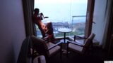 Japanese gyaru private sex video against ocean sunset snapshot 11