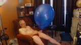 Blow 2 Pop a 24 and a 12 inch Balloon then Cum  (Blnbngr 48 snapshot 10