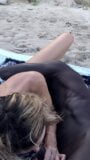 Lili grote zwarte lul St Barth Beach snapshot 4