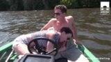 ROW THE BOAT!! THREESOME on the BOAT! StevenShame.dating snapshot 13