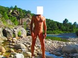 Naakte jongen op het strand, schattige naturisten, snapshot 5