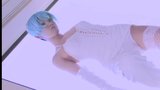 Asian shemale in white fishnets and boots masturbation snapshot 7