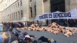 Nude  women protest in Argentina -colour version snapshot 7