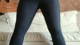 Hot women BBW in leggins show ass and naked big tits snapshot 2