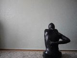 young man in latex catsuit caresses himself snapshot 5