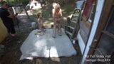 Baise en plein air avec une MILF et un jeune couple snapshot 1