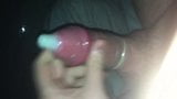 cumming in a condom snapshot 3