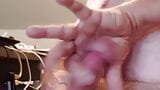 squeezing cum out of my cock with online friends snapshot 3