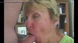 Blonde grandma sucking young dick and get cum in mouth snapshot 3