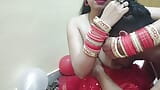 First night of a newly married Desi beautiful hot wife fucked by husband in hindi snapshot 10