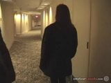 Party girls in hallway come to hotel to striptease and lick snapshot 3