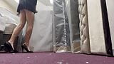 1st teaser walk in pleaser 6inch heels with mini skirt snapshot 5