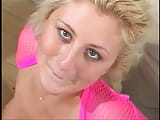 Blonde in pink outfit fucking two guys snapshot 20