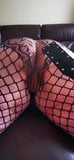 fishnet, ass shaking, spanked, paddle snapshot 5