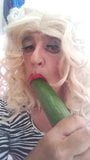 Tv bernadette sucks a cucumber  mmhh ahh snapshot 3