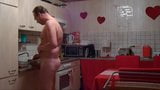 German man wanks in kitchen snapshot 3