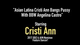 Asiática latina cristi ann golpea el coño con bbw angelina castro snapshot 1