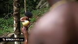 Sex with a hot and busty african babe in the jungle snapshot 2