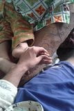 Punjabi girlfriend playing feet snapshot 5