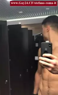 Handsome Muscular Italian Jerks off in a Sports Club: Gay Big Cock ...