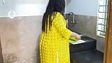 Neighbors fuck new Married wife while cutting vegetables in kitchen - Jabardast Chudai snapshot 1