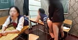 #122 Fuck with Teacher Tell Everyone! Girl Who Makes Her Boyfriend Wait and Gets Fucked by Classmate snapshot 7