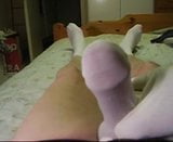 White nylon cocksock snapshot 2