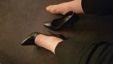 Cum into well used black stilettos snapshot 1