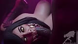 Mk monster fille suce une grosse bite noire snapshot 11