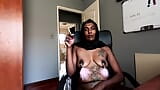 Desi in hijab smoking while wearing nipple clamps snapshot 10