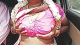 Car sex, Episode -1, part -1, telugu dirty talks, indian telugu sexy saree aunty with ranku mogudu. snapshot 5