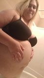 This Blonde's Belly is Getting Crazy Big! snapshot 8