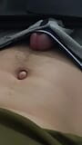 Filling my belly button with cum! Cumming without hands from strong excitement! snapshot 10