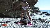 Hardcore fucking at the beach with young spanish girl Eve Silver snapshot 5