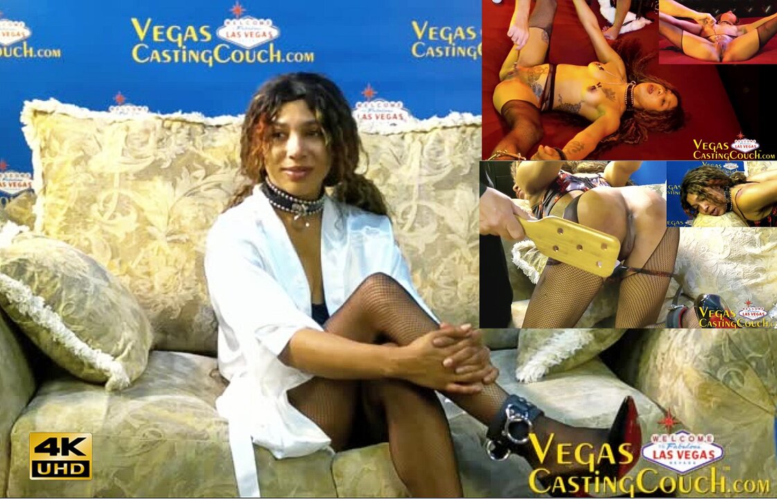 Tatianna - smíšená sexy ebenová - první bdsm - casting v Las Vegas