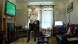 wearing my corselette and stockings snapshot 7