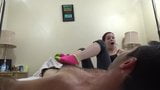 Cute girl’s stinky socks snapshot 12