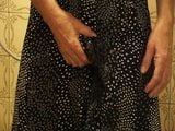 piss in a little black skirt with white polka dots snapshot 6