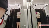 I Try on haul transparent clothes in fitting room and have masturbation with strong orgasm. snapshot 5