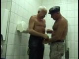 Old men fuck in public restroom snapshot 2