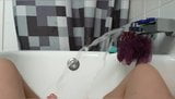 Take a bath with me! Handjob with a little Foot Fetish snapshot 7