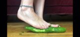 Toenails scratching cucumber snapshot 2