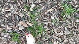 Sexy Feet Female Barefoot Outside Walking Dirty Soles Red Toenails Foot Fetish No Talking snapshot 14